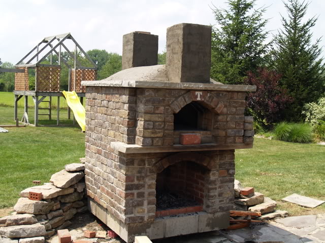 Fireplace With Pizza Oven Above