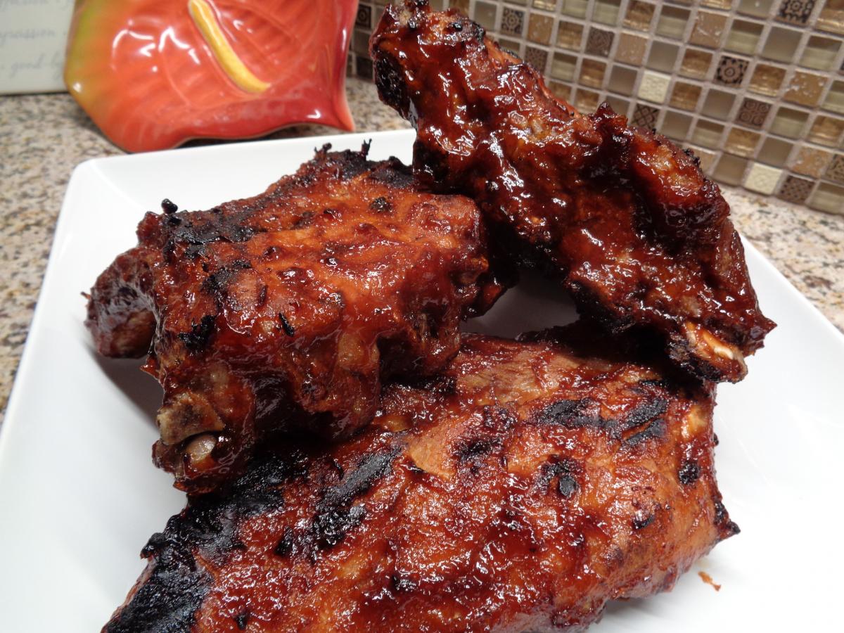 ATK Grilled Spare Ribs with Noh Foods of Hawaiian BBQ Sauce