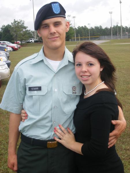 Daughter and her fiance Kyle at his graduation from basic training