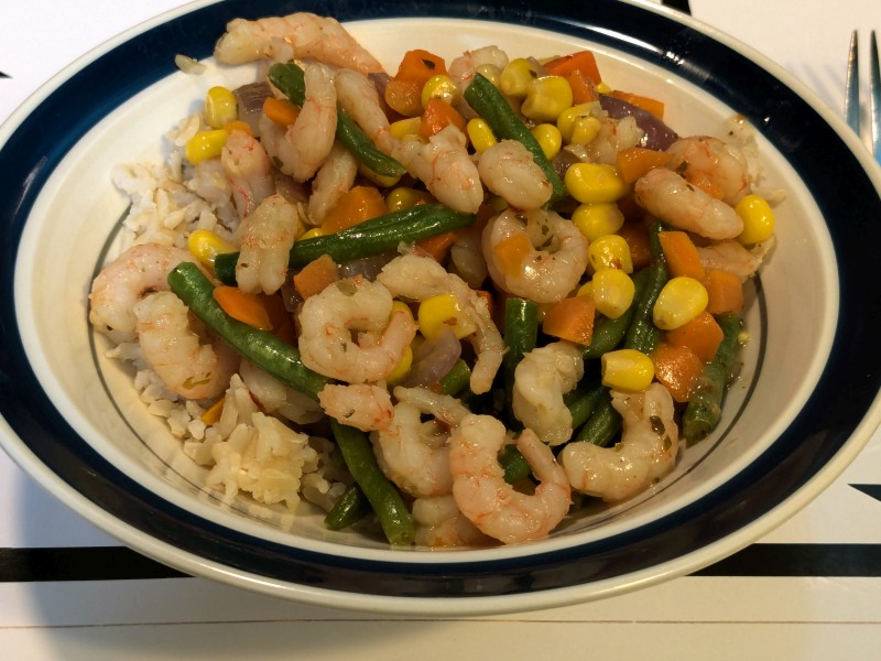 Chili coconut stir fry with shrimp on brown basmati rice sm.jpg