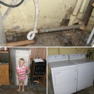 Fixing the Washer/Drier and Utility Sink