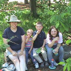 Family at Morton Arboretum.