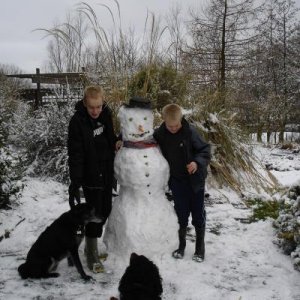 Building a snowman - rare event for us.