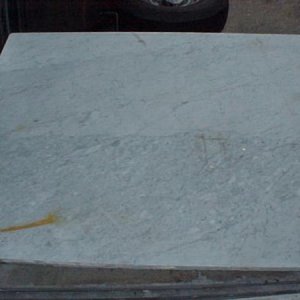 36 X 52 MARBLE TABLE TOP FOR GATELEG TABLE - USE FOR PASTRY.