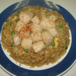 Scallop fried rice