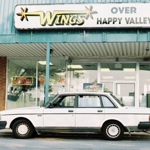 This is my Volvo, in front of my restaurant.  Spectacular, isn't it?