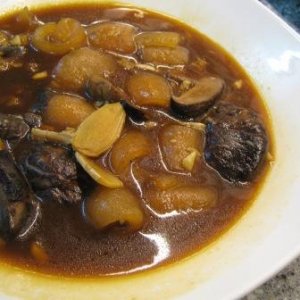 stir fry mushroom with sea cucumber