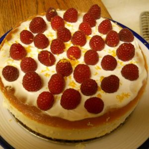 Orange Raspberry Cheesecake