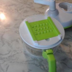 Grater attached to bowl