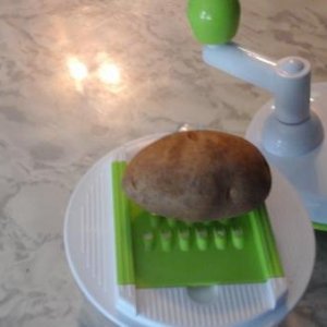 Potato on grater