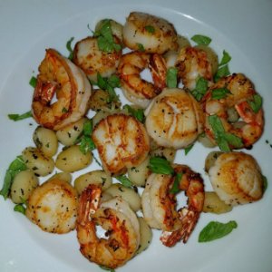 Seared Scallops & Shrimp w/ Gnocchi