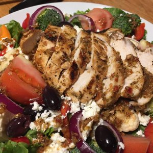 Chicken Greek salad