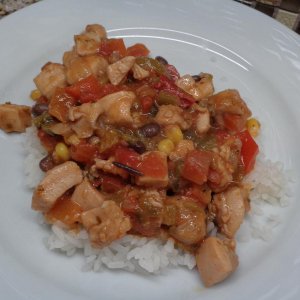 Chicken Chili with rice