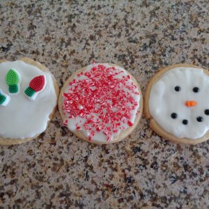 Christmas Iced Sugar Cookies 2018