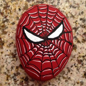 Spider-Man, this rock is going to the Phoenix Children's Hospital/Cancer Treatment.  The floor Nurses are orginizing a Rock Hunt for the kiddos and I'