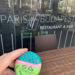 One of my Zombie Pirate Rocks made it all the way to Budapest Hungary