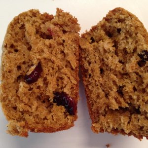 Bran Muffins with dried Cranberries