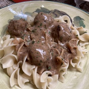 My first attempt at Swedish Meatballs, meh