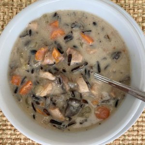 Instant Pot® Creamy Chicken & Wild Rice with fresh Mushroom Soup