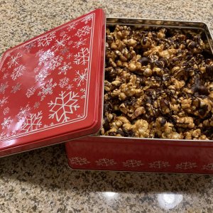 Homemade Moose Munch for Christmas gifts to our neighbors