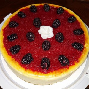 Cherry, Blackberry Cheesecake