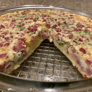 Impossible Ham & Cheddar Cheese Pie