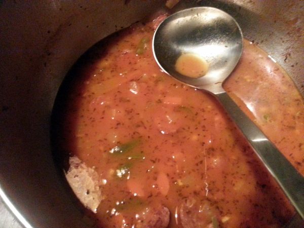 2014-03-04 Soup with Italian sausage