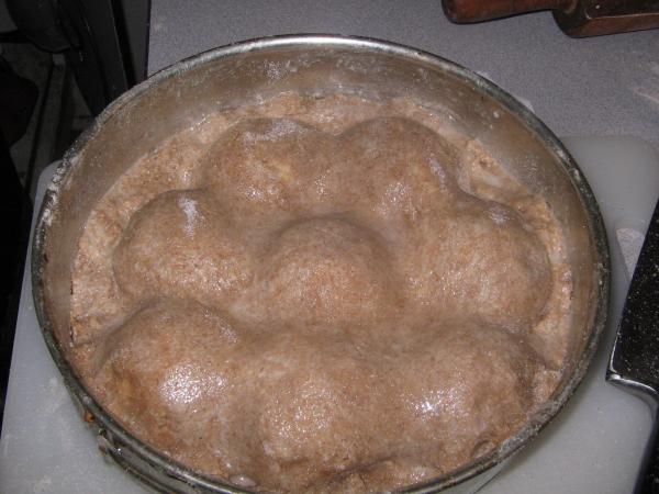 Apple tarte, ready to go into the oven.