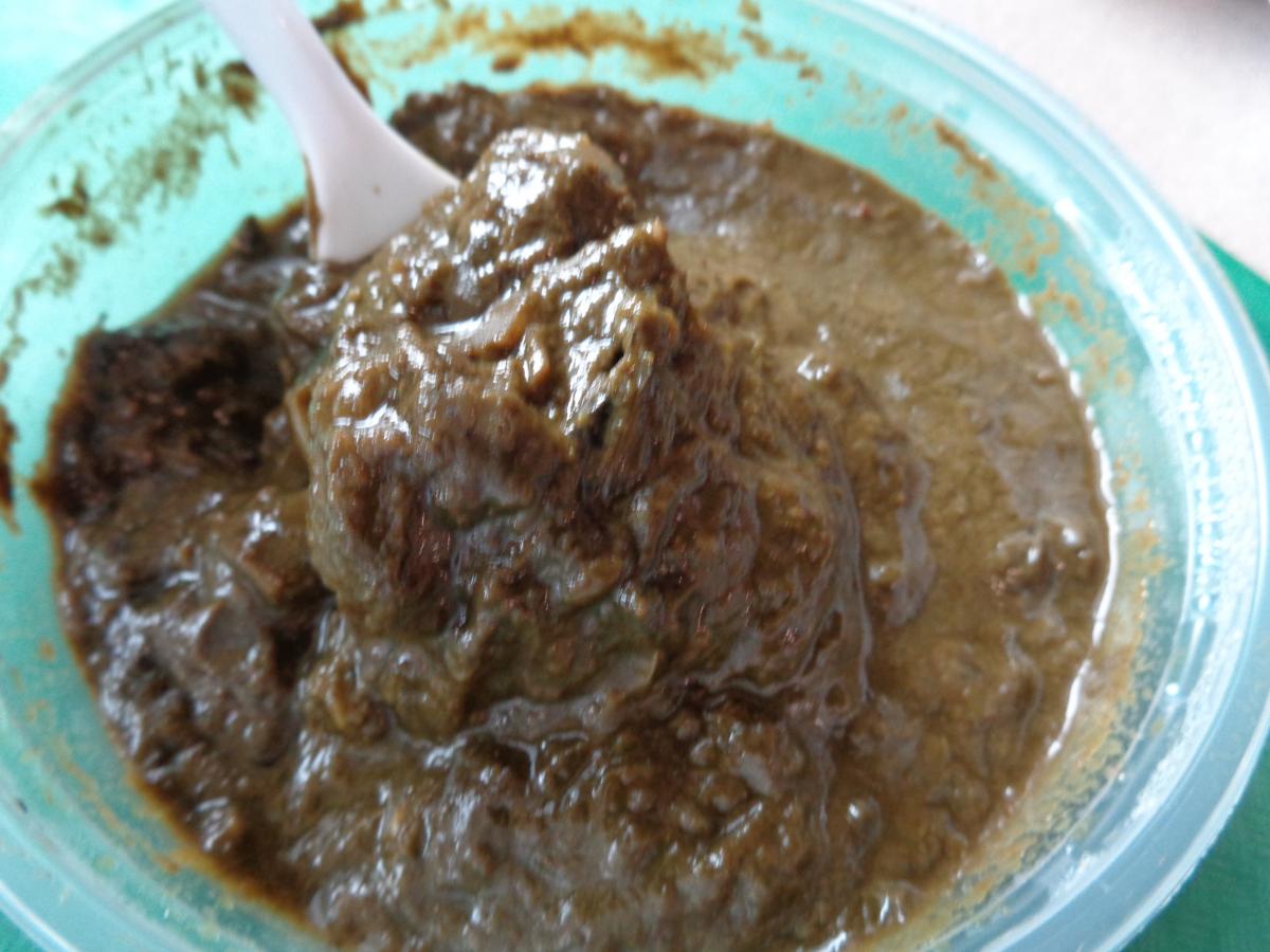 At Young's Fish Market in Kalihi, Squid Luau, a simple dish of Taro Leaves, Coconut Milk and Squid