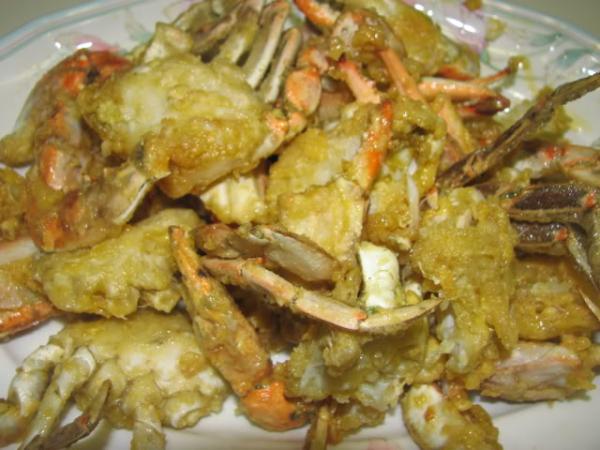 Blue Crab Fried with Cheese
