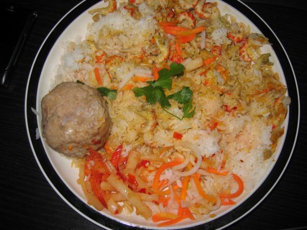 Crawfish over Rice Plate