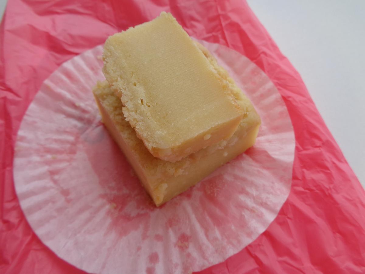 From the KCC Farmer's Market, locally made Butter Mochi