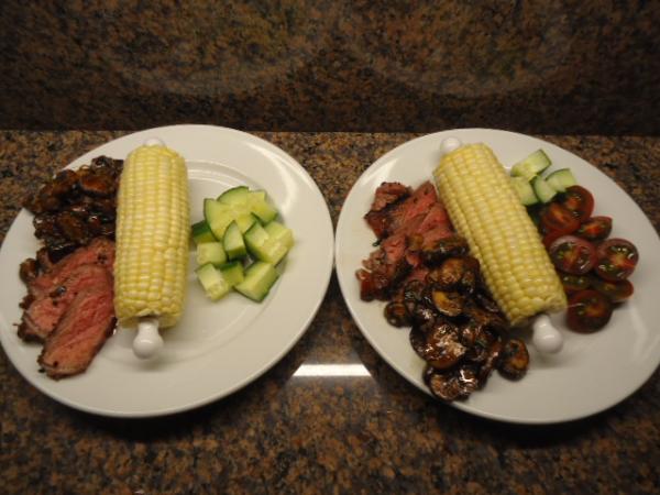 grilled flank steak supper