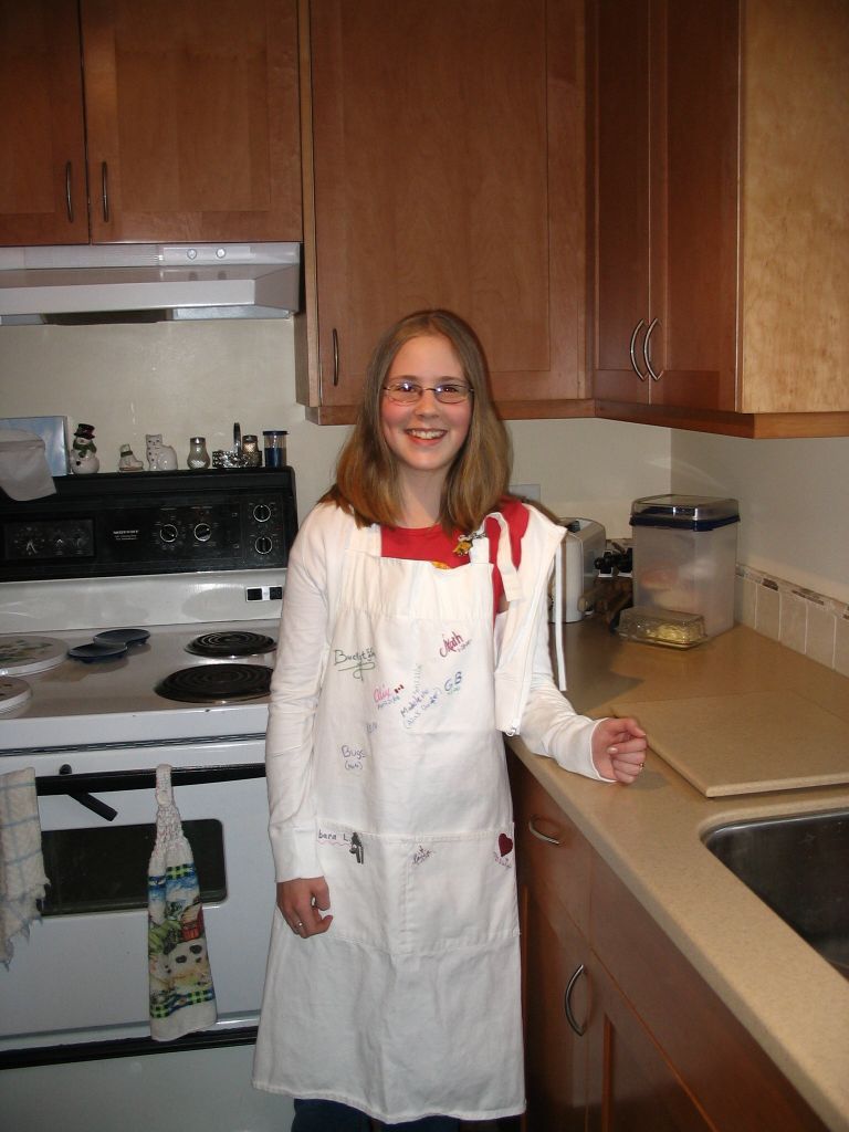 Heres Kate in the kitchen.