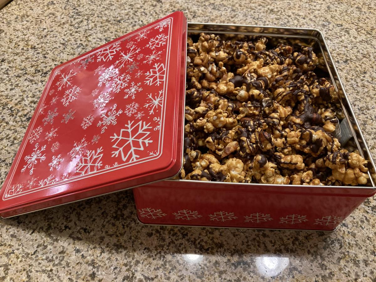 Homemade Moose Munch for Christmas gifts to our neighbors