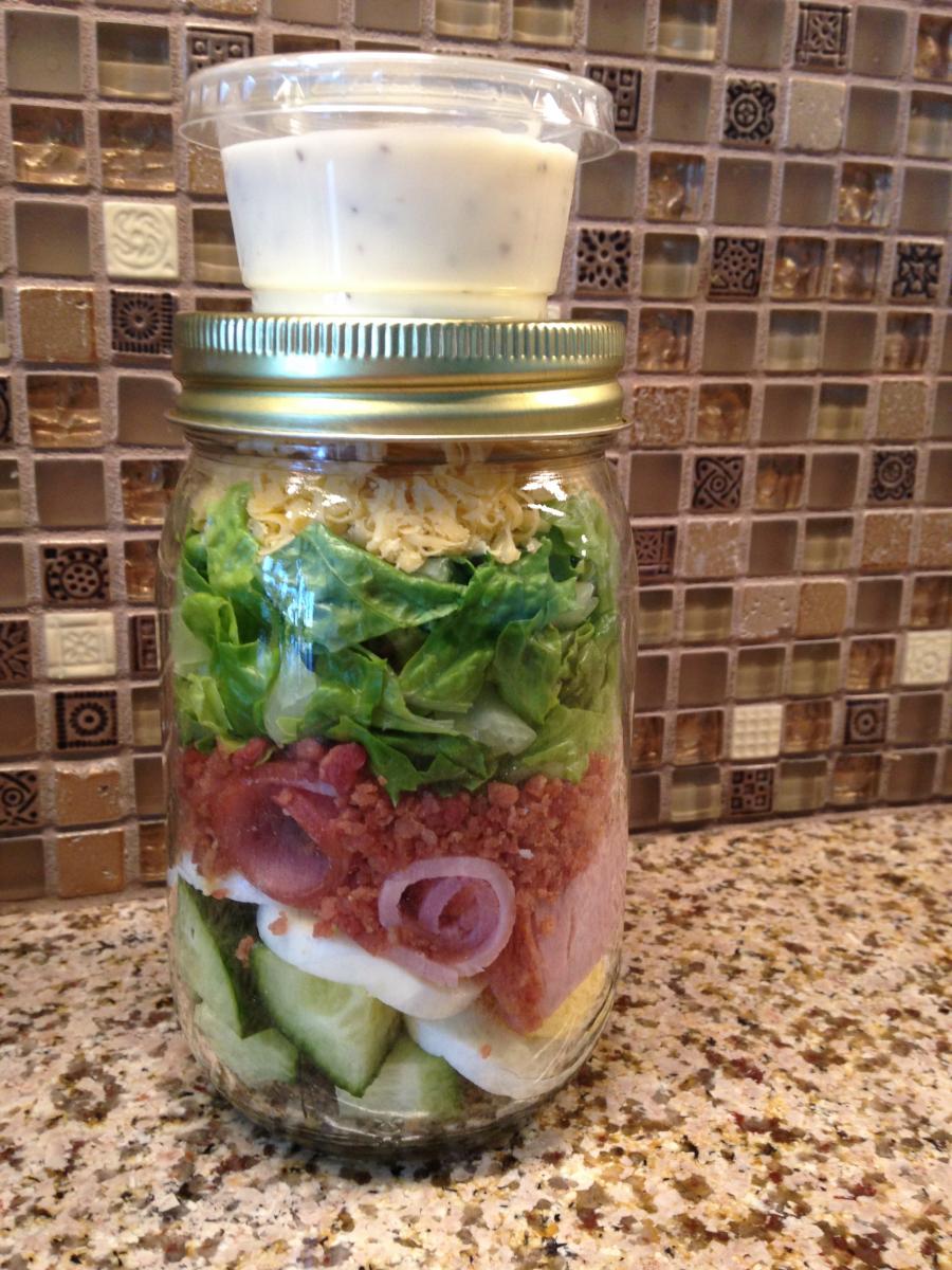 I saw this idea on Pinterest and thought this would be fabulous!  A Neighborhood Gal Pal gifted us a pint-sized Mason Jar of her award-winning Relish.