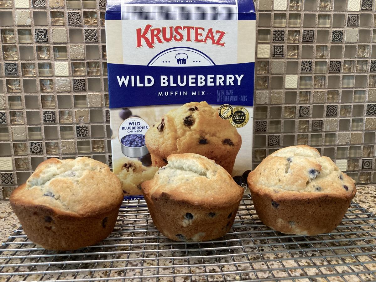 Jumbo Blueberry Muffins, from a mix