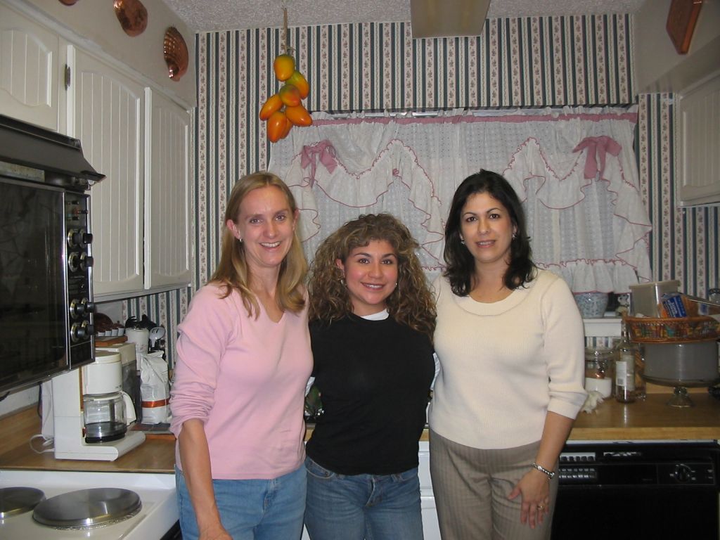 Left to right:  Holly, Sylvia(SIL) and I on Christmas day 2005