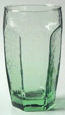 LIBBEY GREEN CHIVALRY GLASSWARE -LOTS