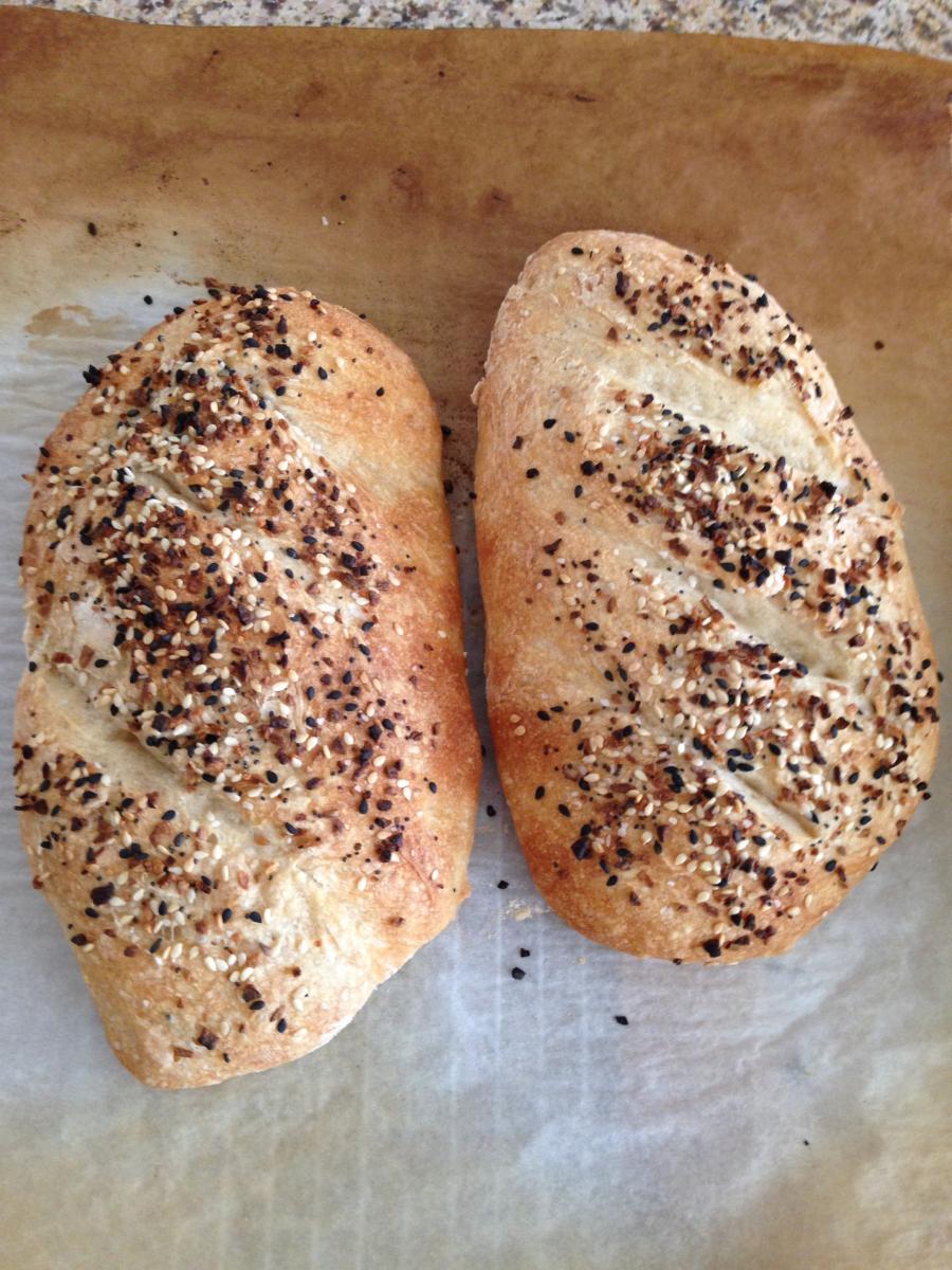 No-Knead "Everything" Bread