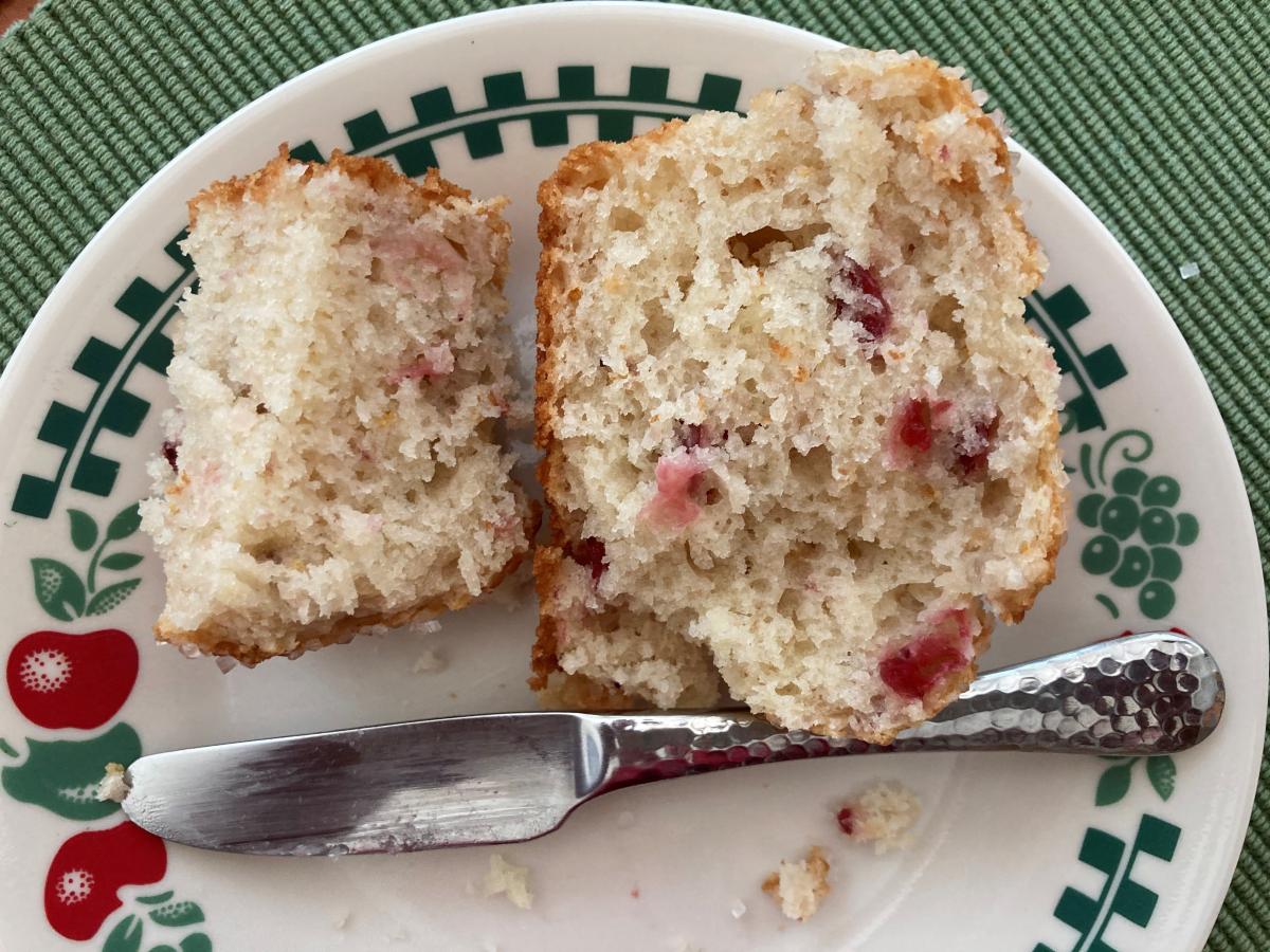 Orange & Cranberry Muffins, from a mix