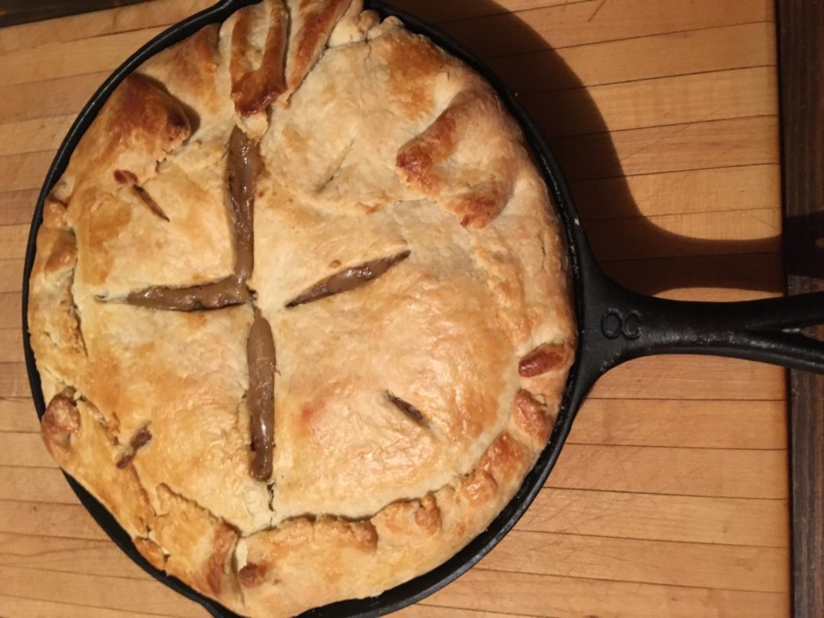 Rustic turkey pot pie