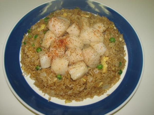 Scallop fried rice
