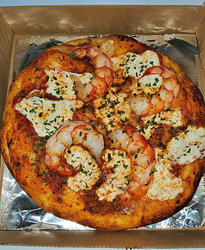 Shrimp pizza